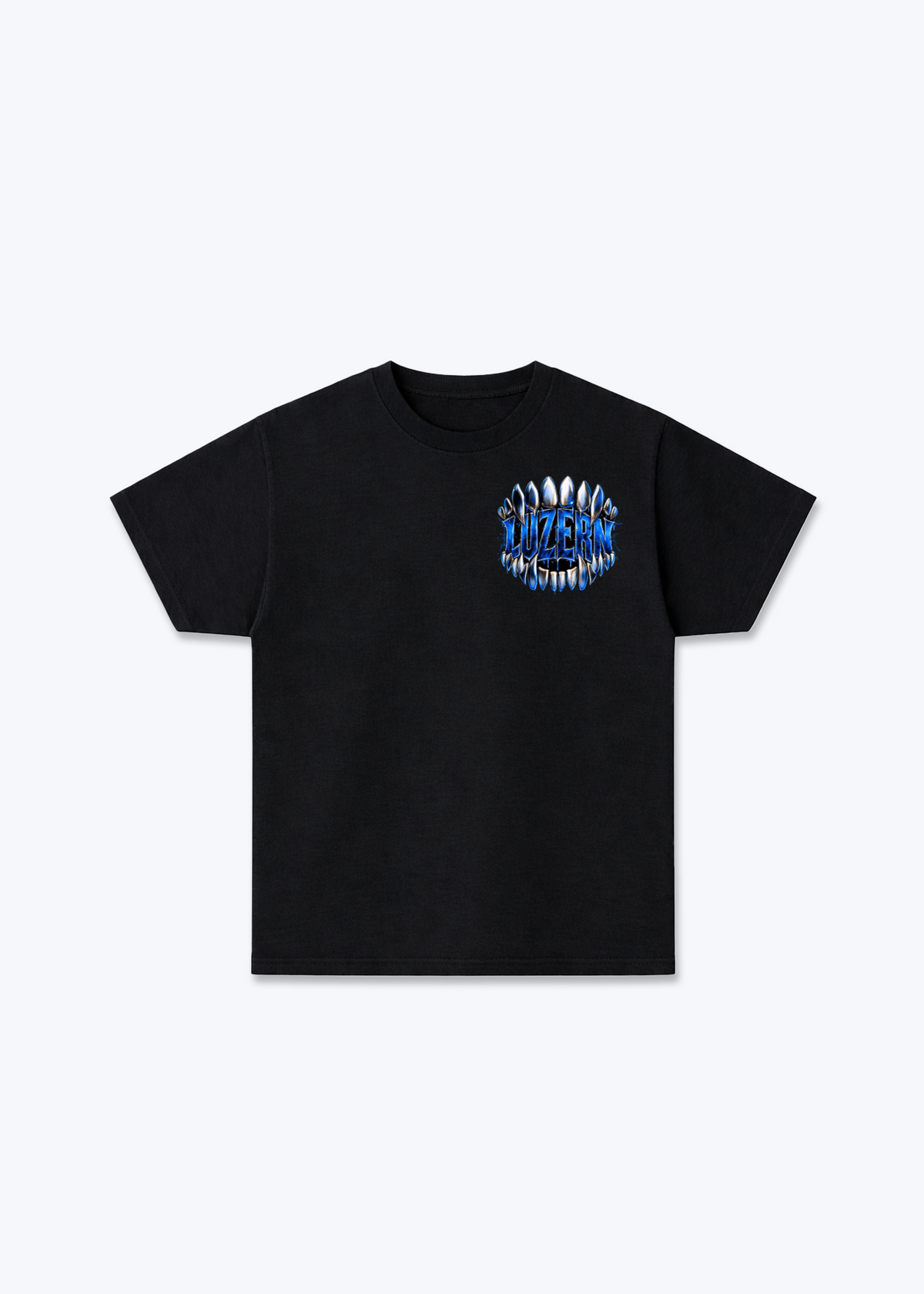Luzern Bite Basic T-Shirt - Black Front (Designed)