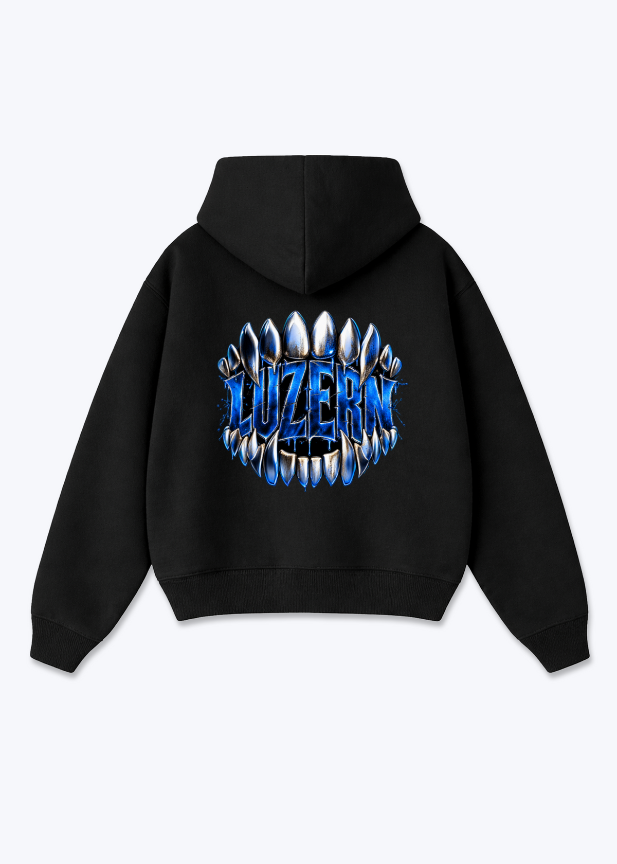 Luzern Bite Oversized Hoodie - Black Back (Designed)