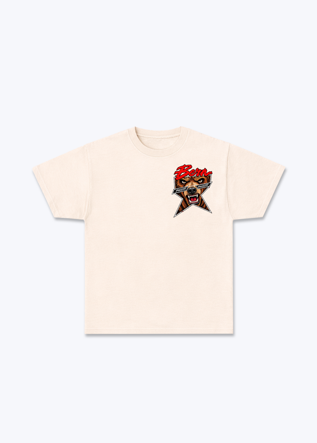 Bern Comic Basic T-Shirt - Beige Front (Designed)