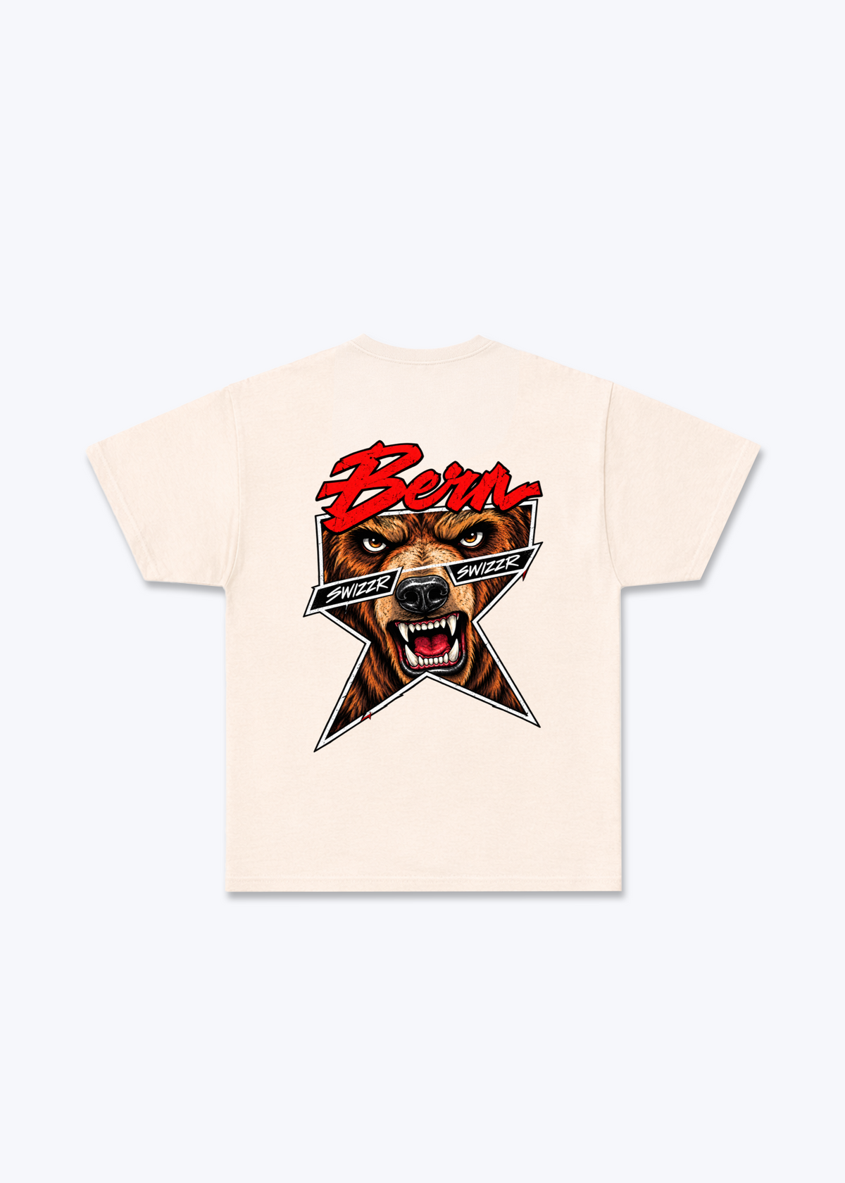 Bern Comic Basic T-Shirt - Beige Back (Designed)