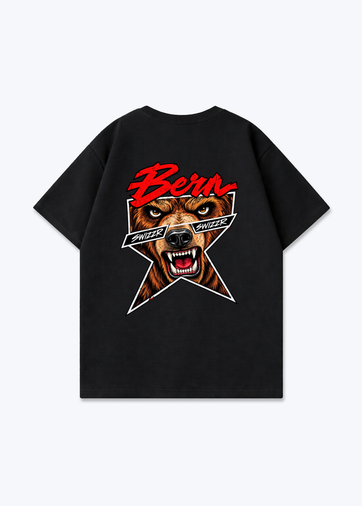 Bern Comic Oversized T-Shirt - Black Back (Designed)