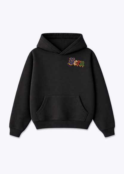 Bern Diamonds Oversized Hoodie - Black Front (Designed)