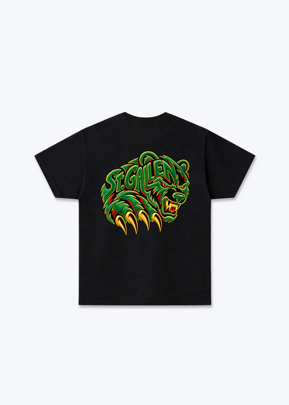 St.Gallen Grizzly Basic T-Shirt - Black Back (Designed)