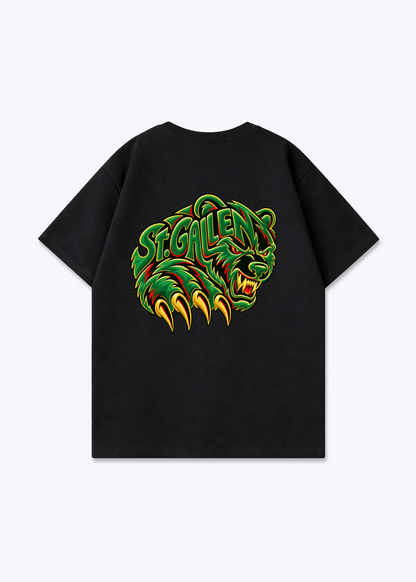 St.Gallen Grizzly Oversized T-Shirt - Black Back (Designed)