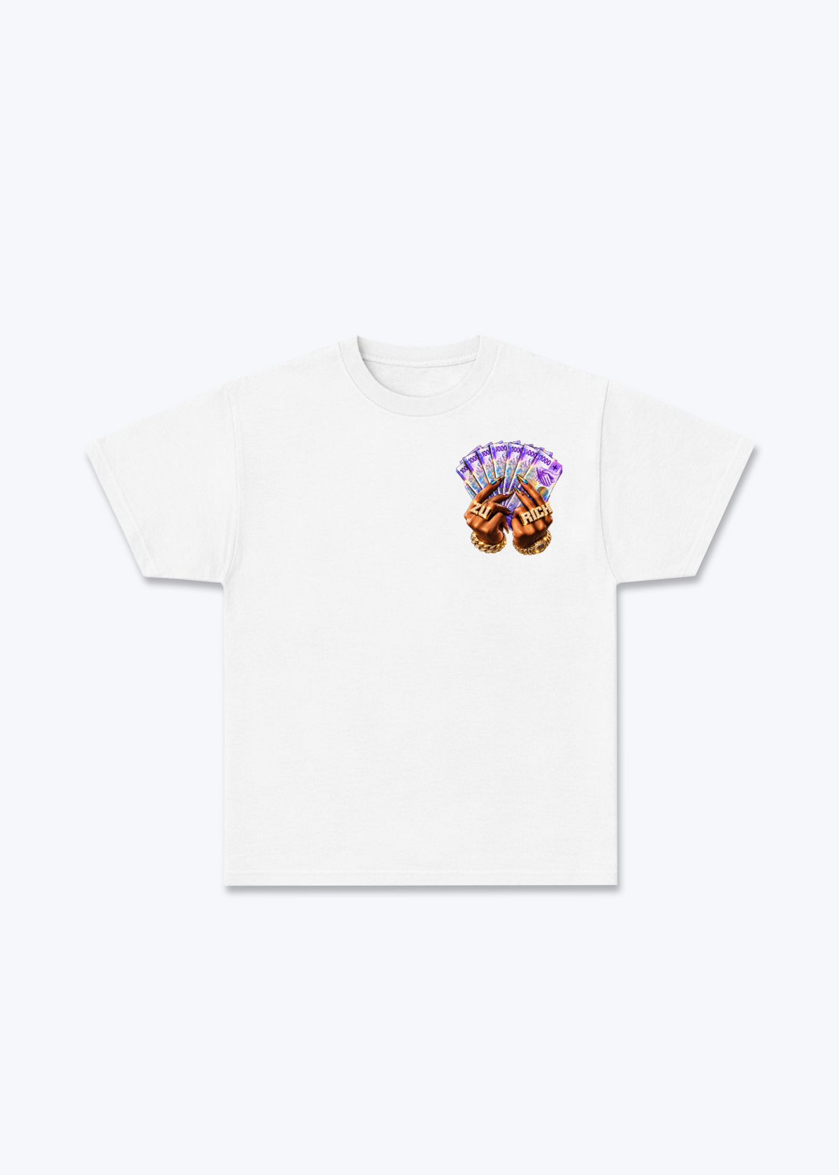 Zürich Franc Basic T-Shirt - White Front (Designed)