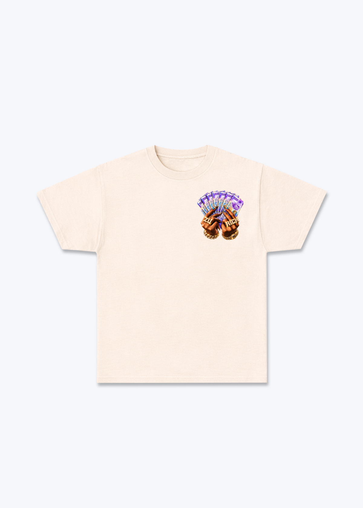 Zürich Franc Basic T-Shirt - Beige Front (Designed)