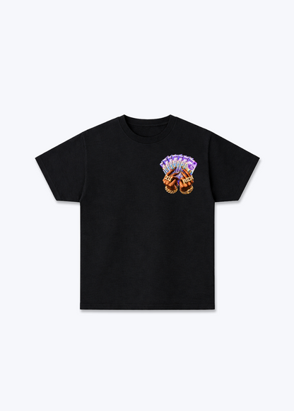 Zürich Franc Basic T-Shirt - Black Front (Designed)