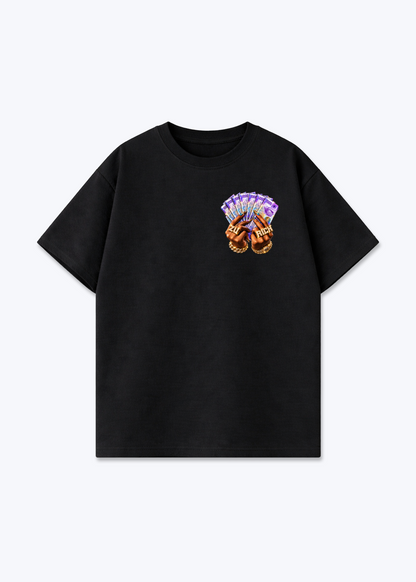 Zürich Franc Oversized T-Shirt - Black Front (Designed)