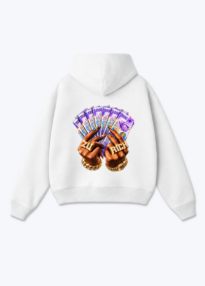 Zürich Franc Oversized Hoodie - White Back (Designed)