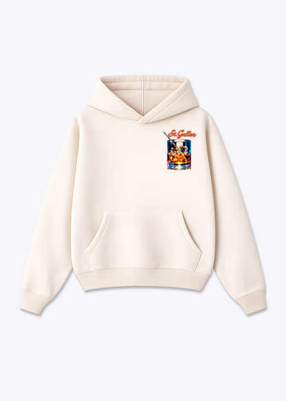 St.Gallen Drink Oversized Hoodie - Beige Front (Designed)