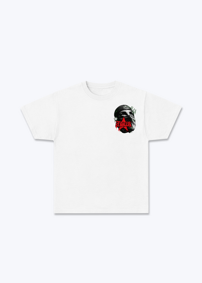St.Gallen Mask Basic T-Shirt - White Front (Designed)