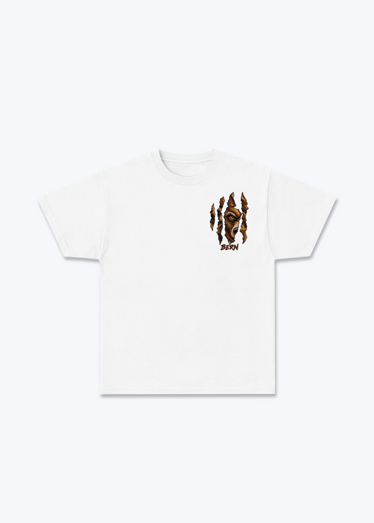 Bern Bear Claw Basic T-Shirt - White Front (Designed)