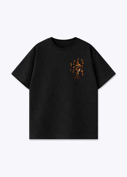 Bern Bear Claw Oversized T-Shirt - Black Front (Designed)