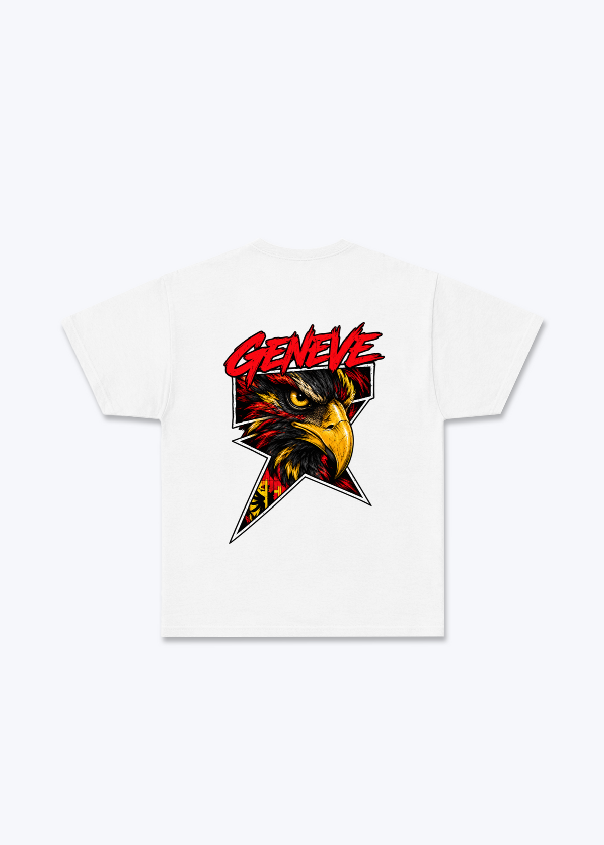 Gèneve Comic Basic T-Shirt - White Back (Designed)
