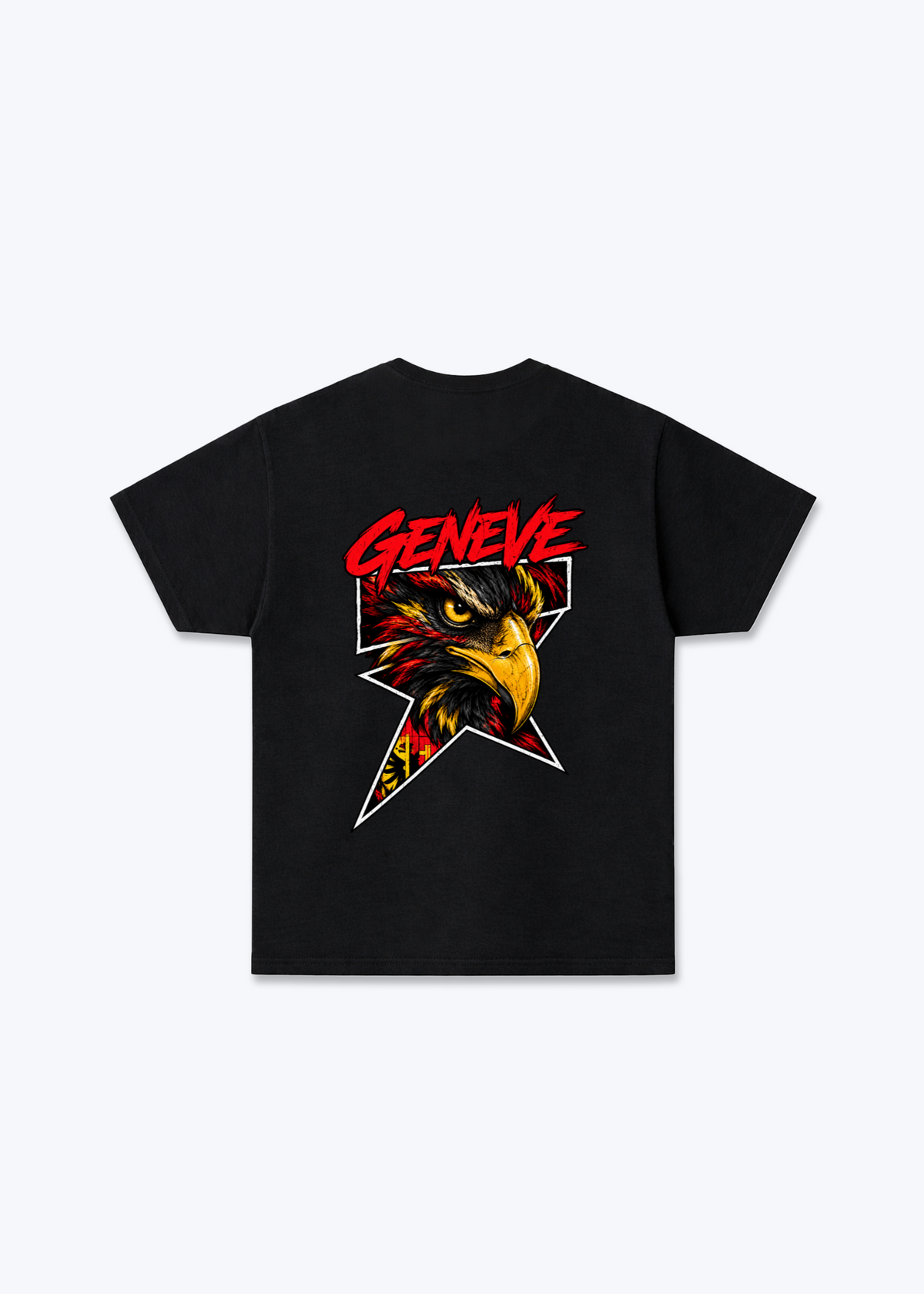 Gèneve Comic Basic T-Shirt - Black Back (Designed)