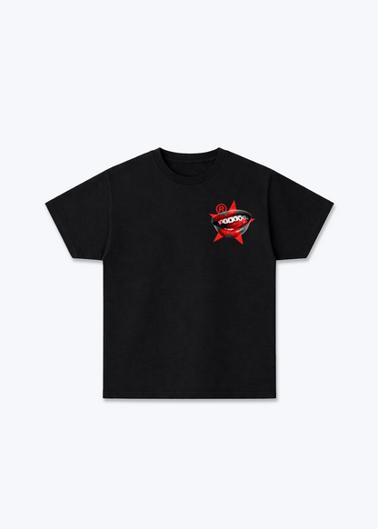 Gèneve Teeth Basic T-Shirt - Black Front (Designed)