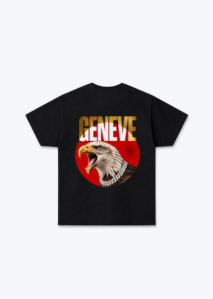 Gèneve Iced Eagle Basic T-Shirt - Black Back (Designed)
