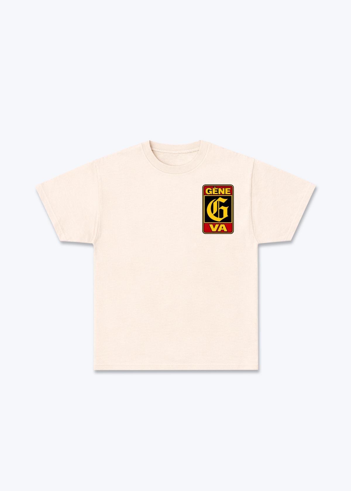 Gèneve G Code Basic T-Shirt - Beige Front (Designed)