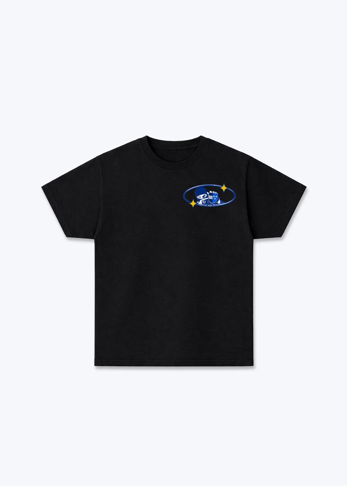 Aargau Bandit Basic T-Shirt - Black Front (Designed)