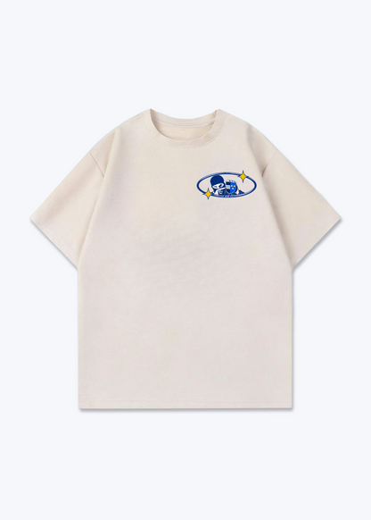 Aargau Bandit Oversized T-Shirt - Beige Front (Designed)