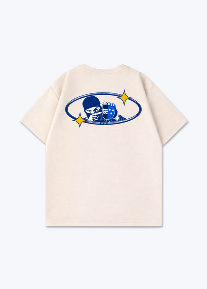 Aargau Bandit Oversized T-Shirt - Beige Back (Designed)