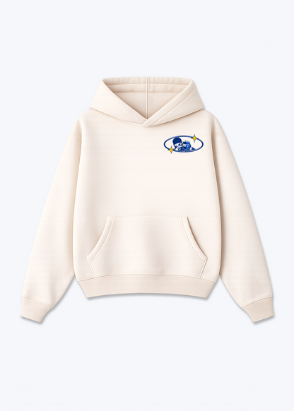 Aargau Bandit Oversized Hoodie - Beige Front (Designed)