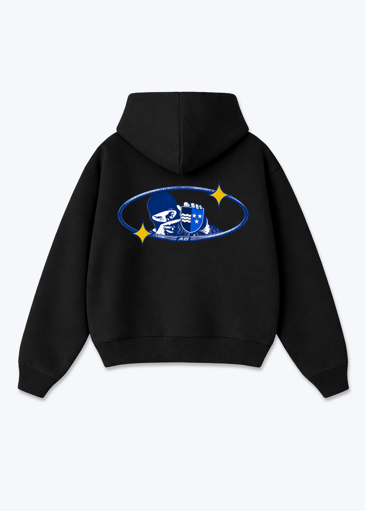 Aargau Bandit Oversized Hoodie - Black Back (Designed)