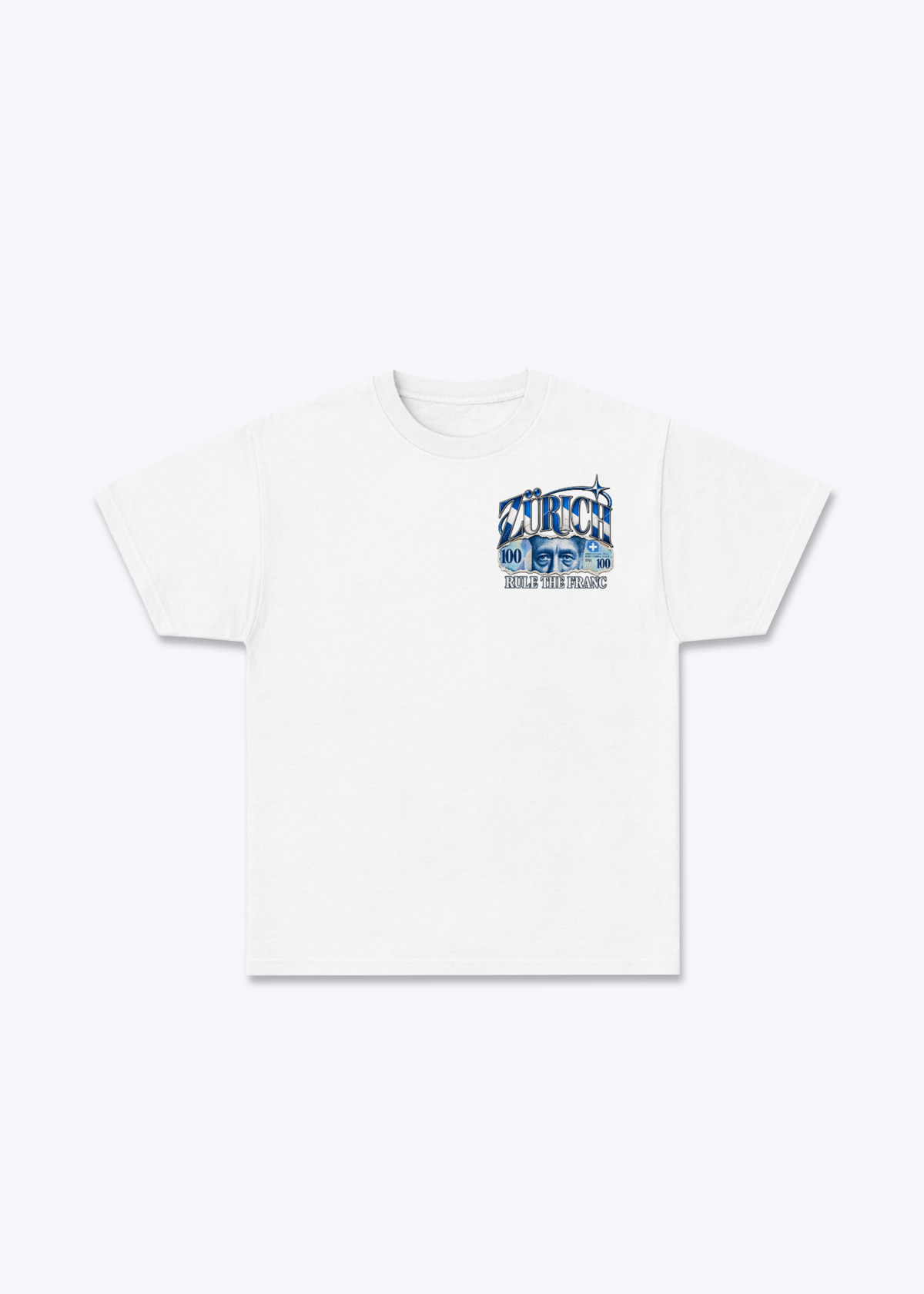 Zürich Rule Basic T-Shirt - White Front (Designed)
