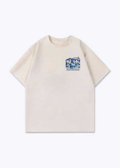 Zürich Rule Oversized T-Shirt - Beige Front (Designed)