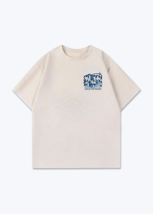 Zürich Rule Oversized T-Shirt - Beige Front (Designed)