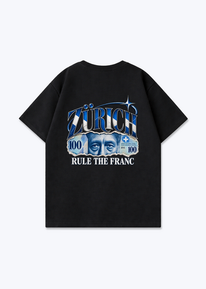 Zürich Rule Oversized T-Shirt - Black Back (Designed)