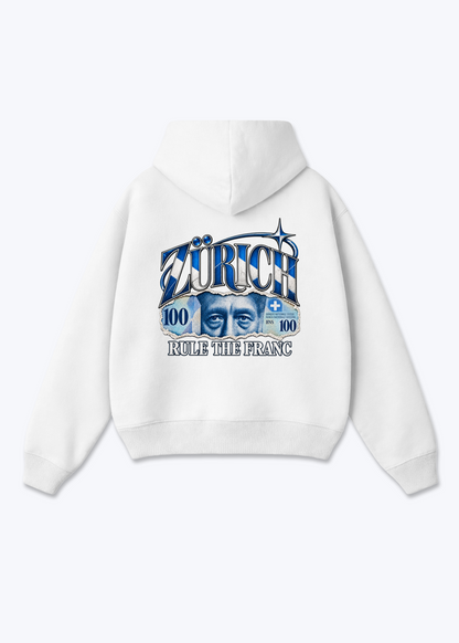 Zürich Rule Oversized Hoodie - White Back (Designed)