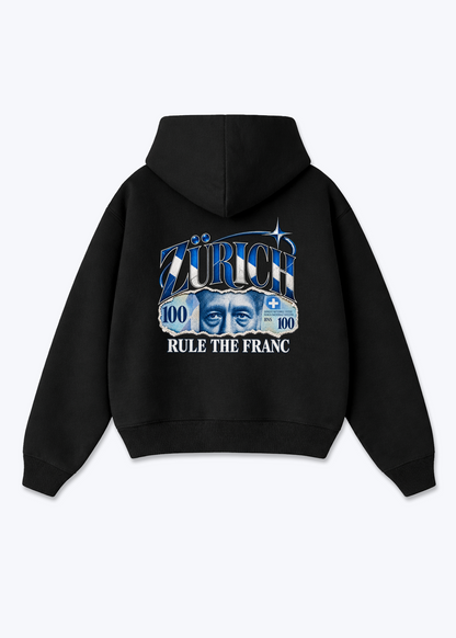 Zürich Rule Oversized Hoodie - Black Back (Designed)
