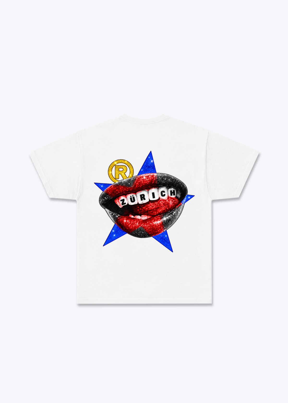 Zürich Teeth Basic T-Shirt - White Back (Designed)