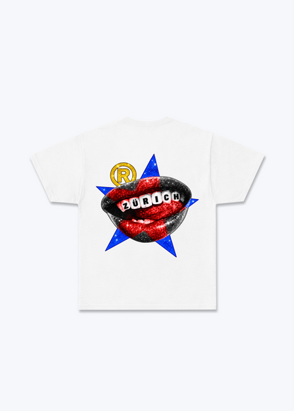 Zürich Teeth Basic T-Shirt - White Back (Designed)