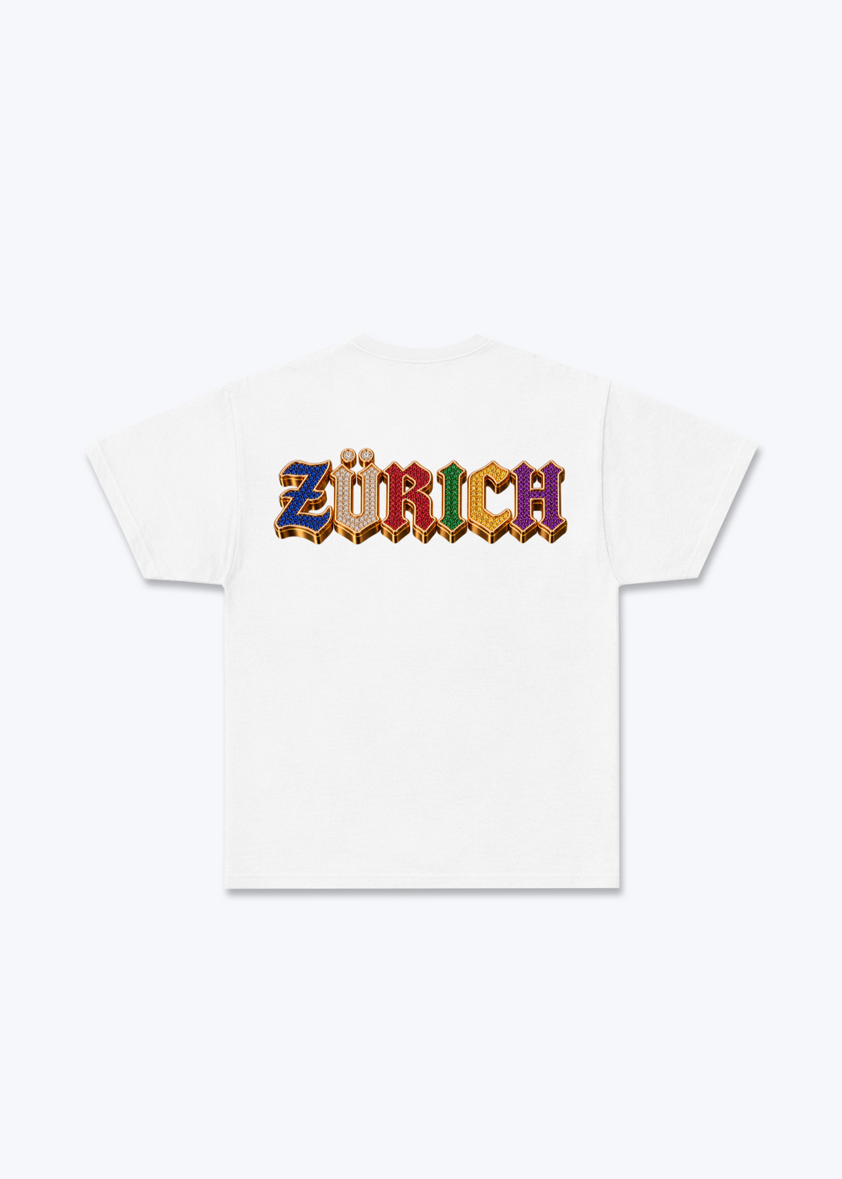 Zürich Jewels Basic T-Shirt - White Back (Designed)