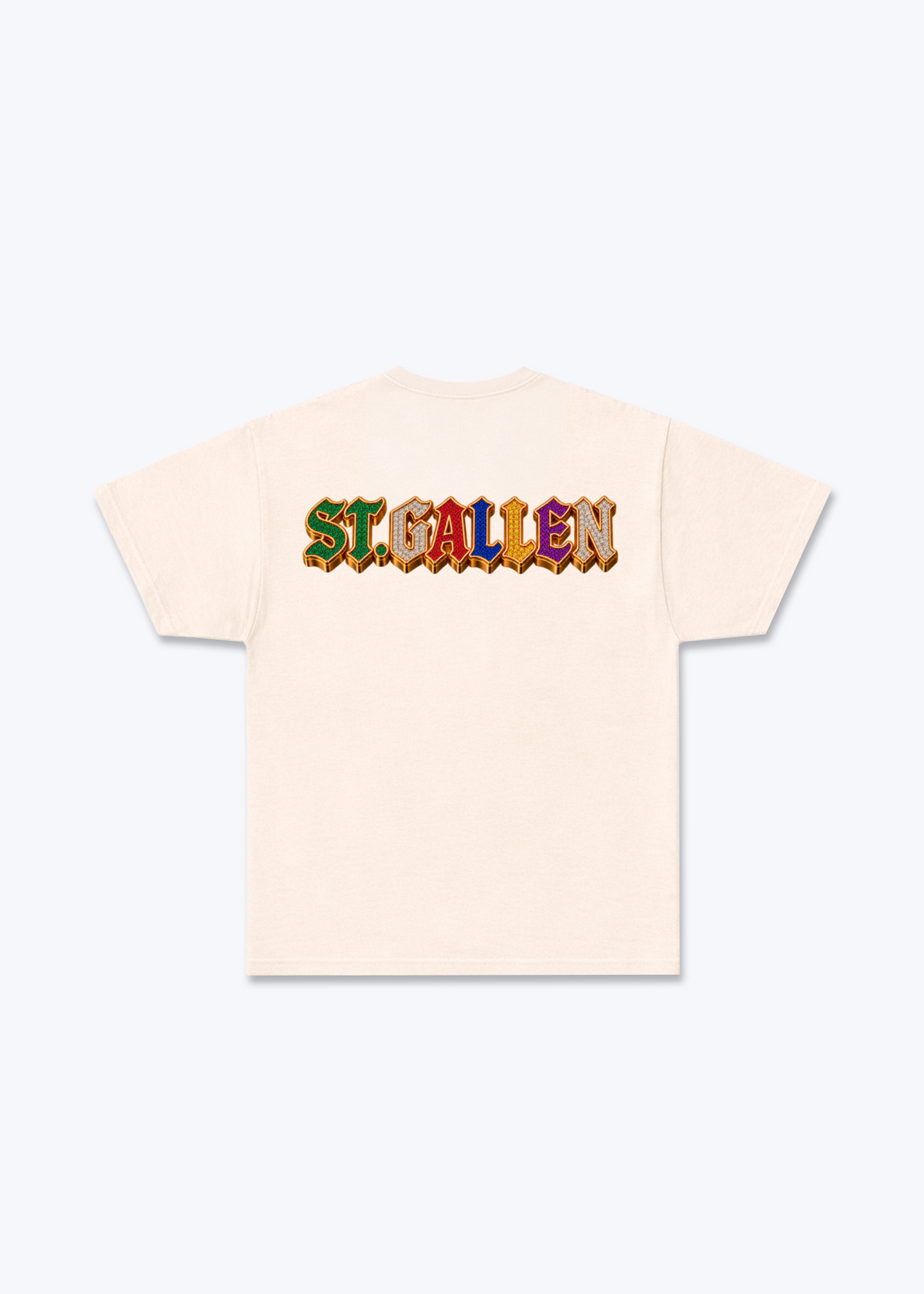 St.Gallen Jewels Basic T-Shirt - Beige Back (Designed)