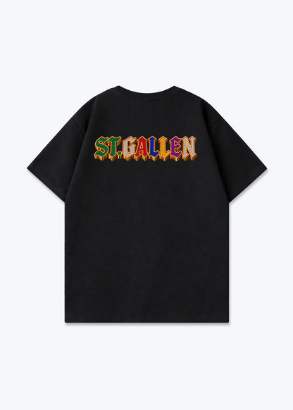 St.Gallen Jewels Oversized T-Shirt - Black Back (Designed)