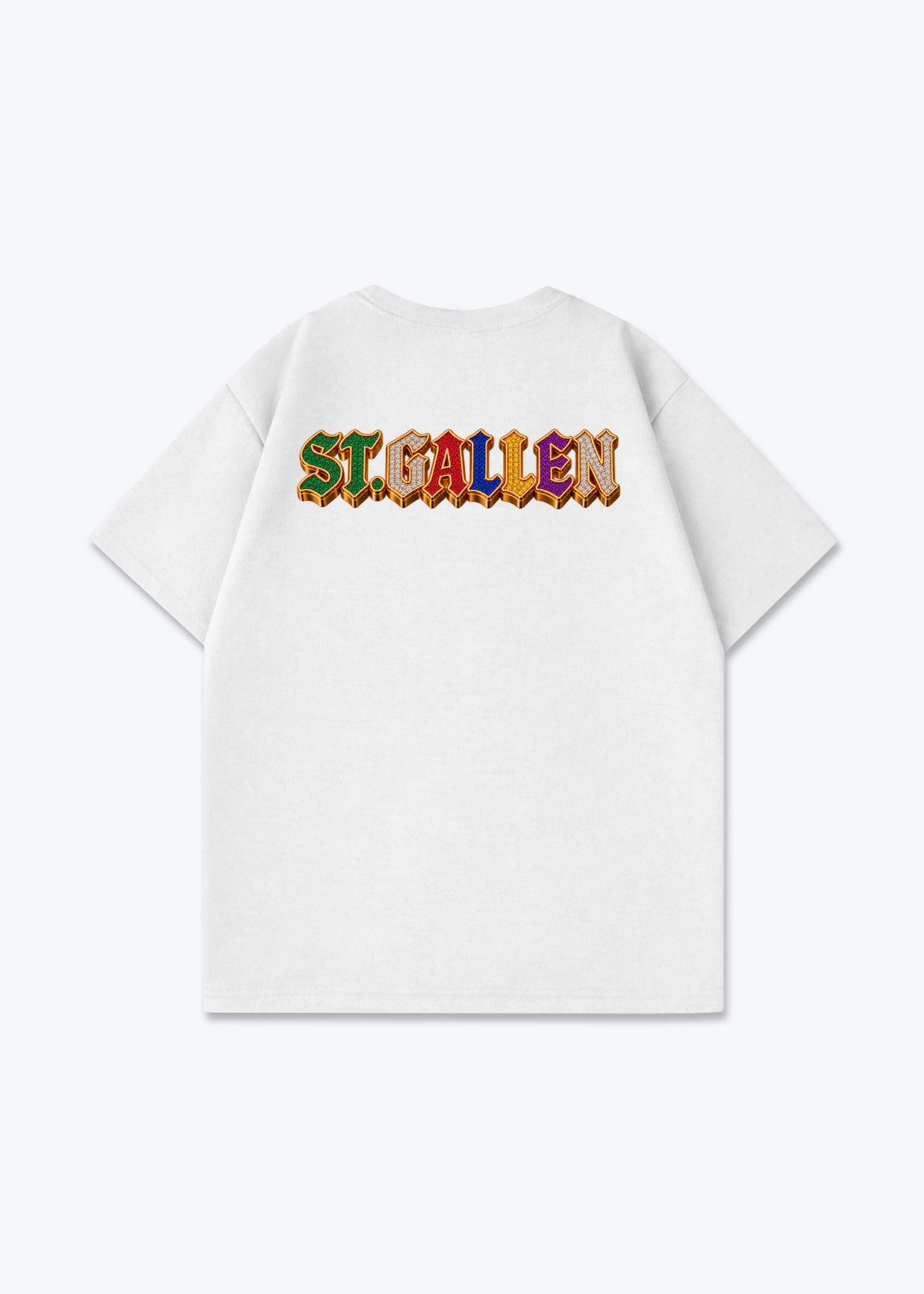 St.Gallen Jewels Oversized T-Shirt - White Back (Designed)