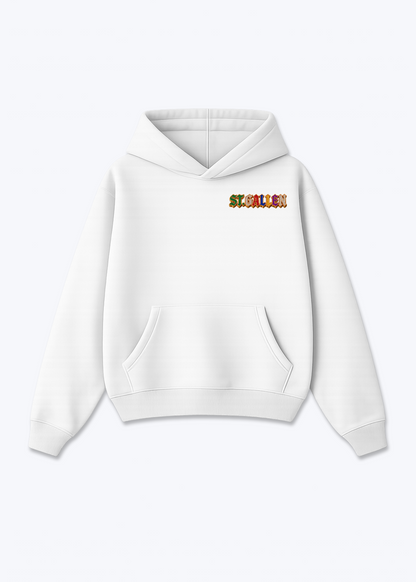 St.Gallen Jewels Oversized Hoodie - White Front (Designed)