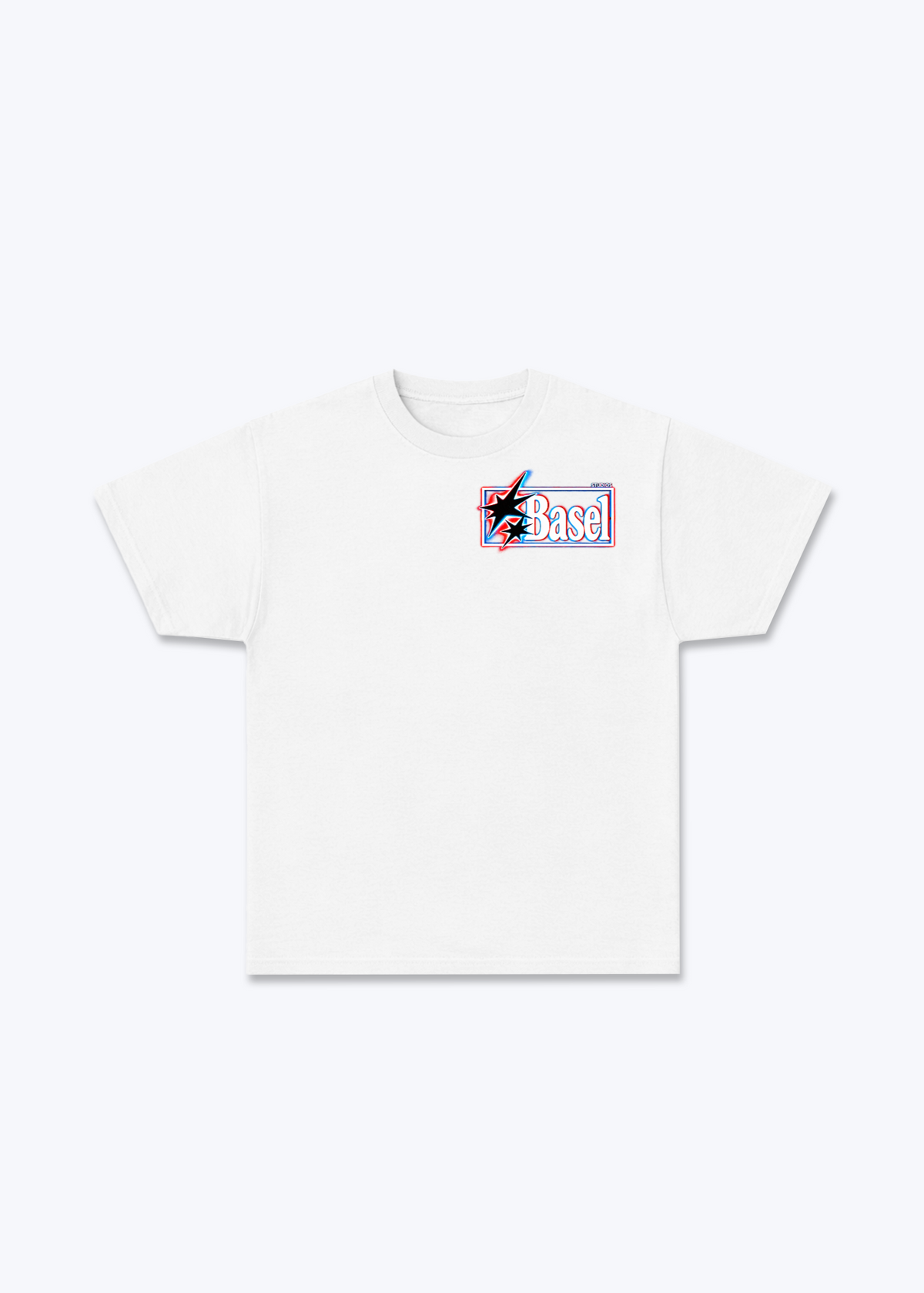 Basel Flash Basic T-Shirt - White Front (Designed)