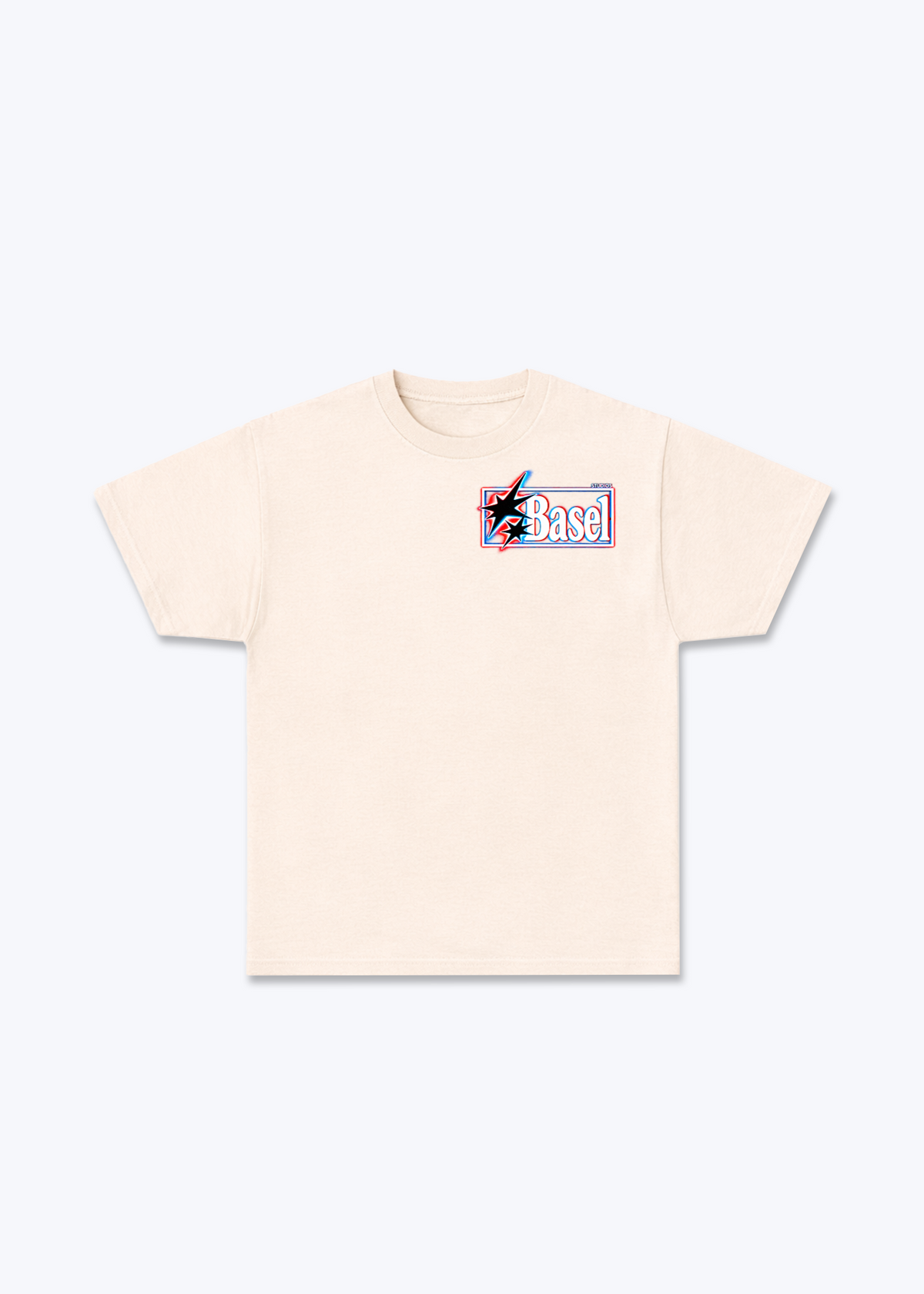 Basel Flash Basic T-Shirt - Beige Front (Designed)