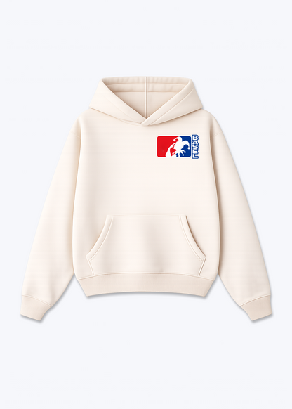 Basel Harlekin Oversized Hoodie - Beige Front (Designed)