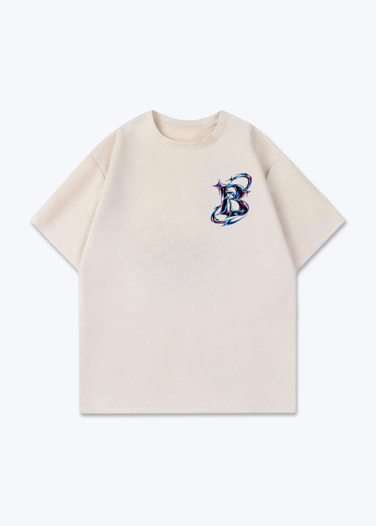 Basel Icon Oversized T-Shirt - Beige Front (Designed)