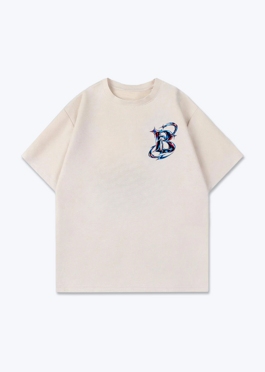 Basel Icon Oversized T-Shirt - Beige Front (Designed)