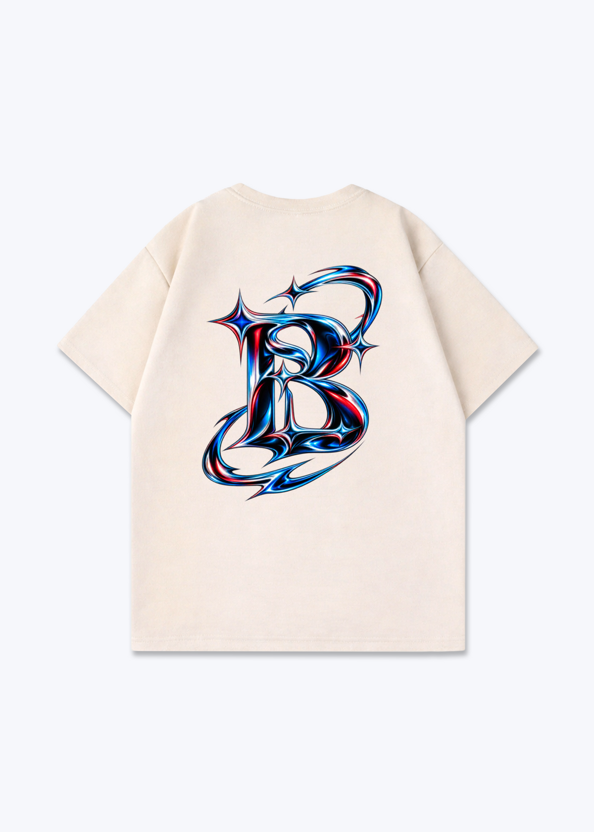 Basel Icon Oversized T-Shirt - Beige Back (Designed)