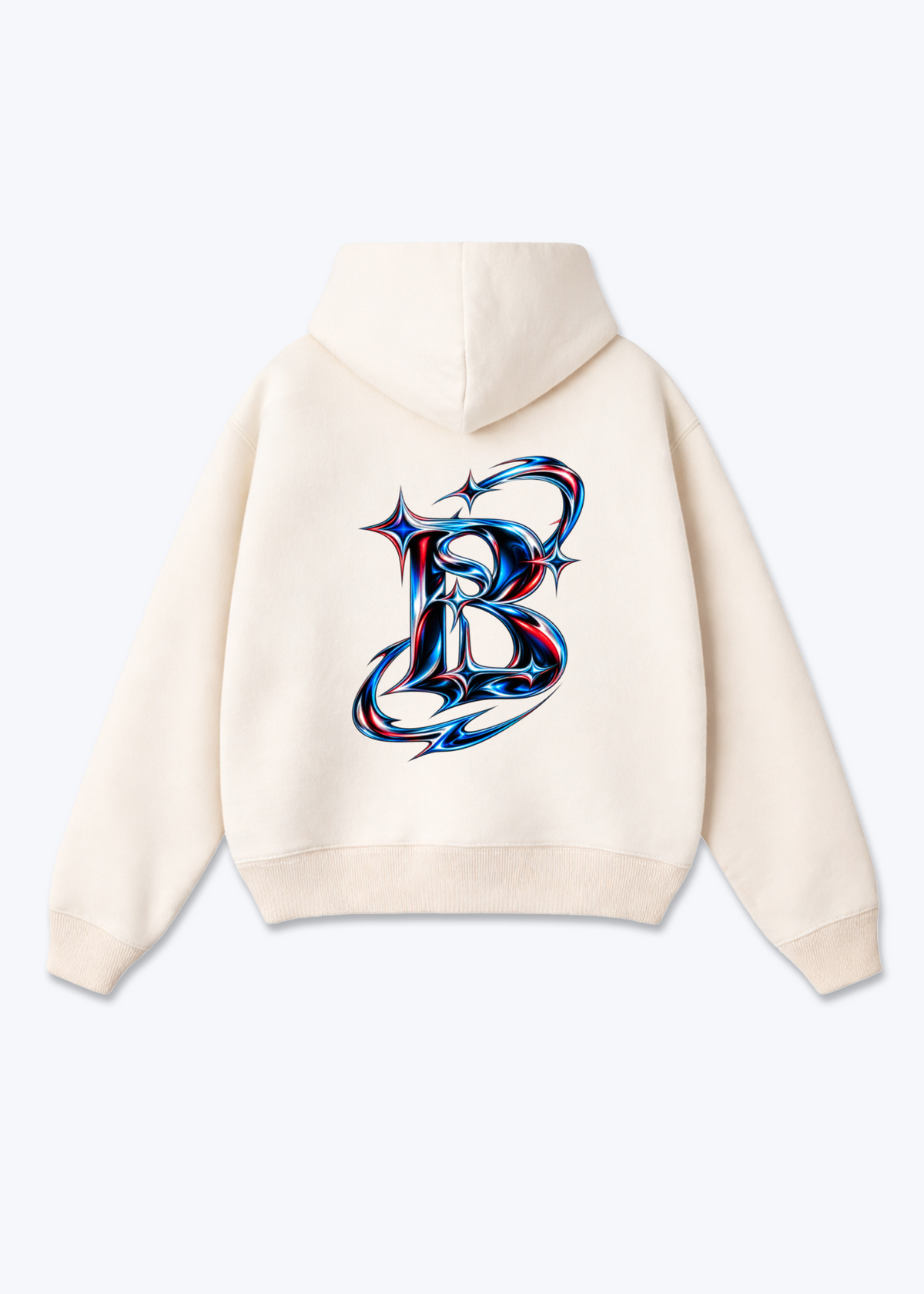 Basel Icon Oversized Hoodie - Beige Back (Designed)