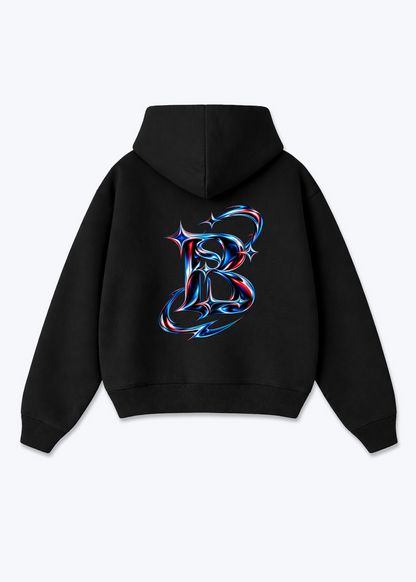 Basel Icon Oversized Hoodie - Black Back (Designed)