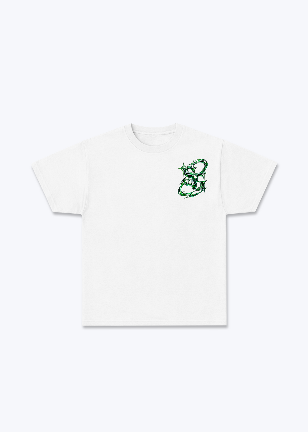 St.Gallen Platin Basic T-Shirt - White Front (Designed)