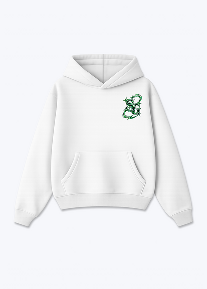 St.Gallen Platin Oversized Hoodie - White Front (Designed)